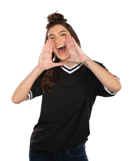 Retro V-Neck Baseball Jersey - 221021