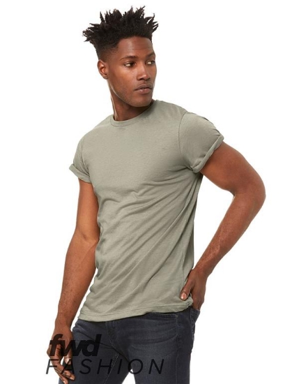 FWD Fashion Unisex Jersey Rolled Cuff Tee - 3004