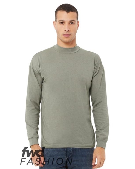 FWD Fashion Unisex Mock Neck Long Sleeve Tee - 3520