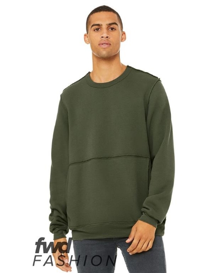 FWD Fashion Unisex Raw Seam Crewneck Sweatshirt - 3743