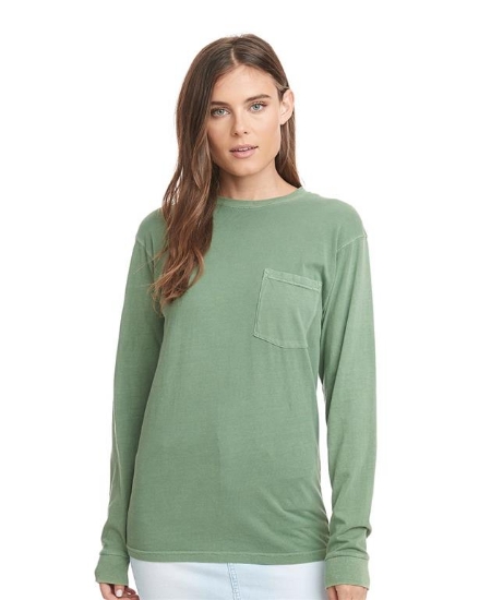 Inspired Dye Long Sleeve Pocket Crew - 7451