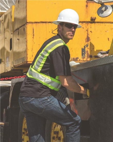 EV Series® Enhanced Visibility Contrast Pocket T-Shirt - B200-B204