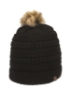 Cable Knit Faux Fur Pom - OC805