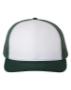 White/ Dark Green