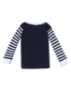 Navy/ Navy & White Stripe