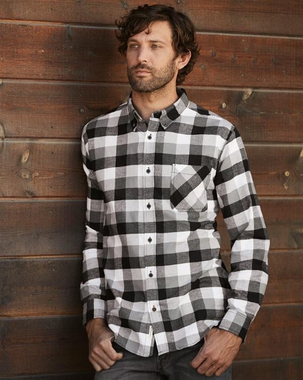 Vintage Brushed Flannel Long Sleeve Shirt - 164761