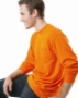 USA-Made 50/50 Long Sleeve T-Shirt with a Pocket - 1730