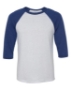 White Fleck/ Navy Triblend