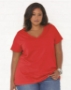 Curvy Collection Women's Premium Jersey V-Neck Tee - 3807