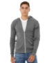 Unisex Triblend Lightweight Full-Zip Hooded Long Sleeve Tee - 3939