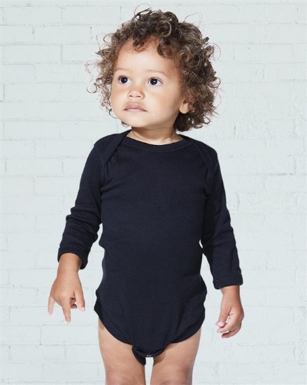 Infant Long Sleeve Baby Rib Bodysuit - 4411