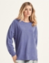 Garment-Dyed Drop-Shoulder Long Sleeve T-Shirt - 6054
