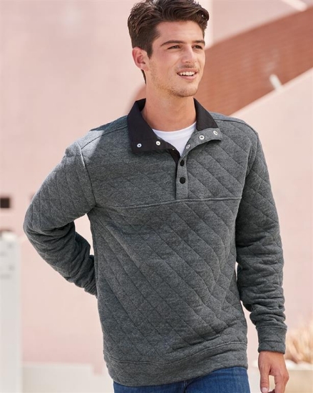 Quilted Snap Pullover - 8890
