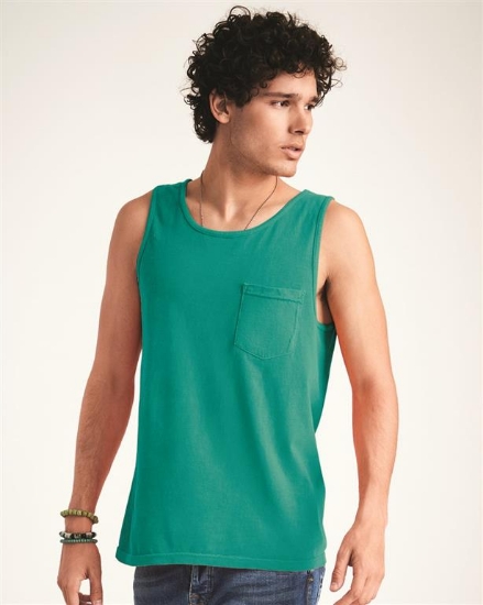 Garment-Dyed Heavyweight Pocket Tank Top - 9330