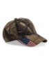 Camo with Flag Visor Cap - CWF305