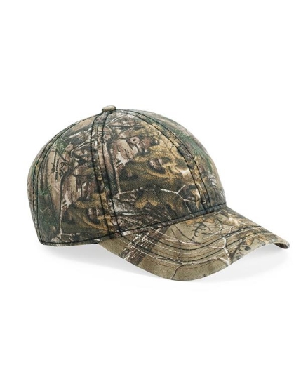 Camo Cap with American Flag Undervisor - CWF315