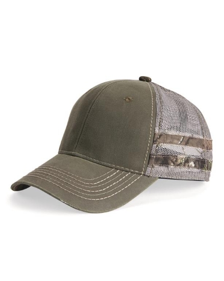 Frayed Camo Stripes Mesh-Back Cap - HPC400M