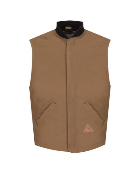 Brown Duck Vest Jacket Liner - EXCEL FR® ComforTouch - LLS2