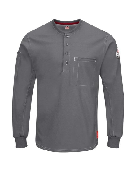 iQ Series® Plus Long Sleeve Henley - QT40