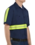 Enhanced Visibility Short Sleeve Cotton Work Shirt Long Sizes - SC40EL