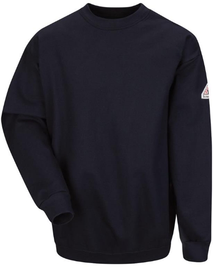Pullover Crewneck Sweatshirt - Cotton/Spandex Blend - SEC2