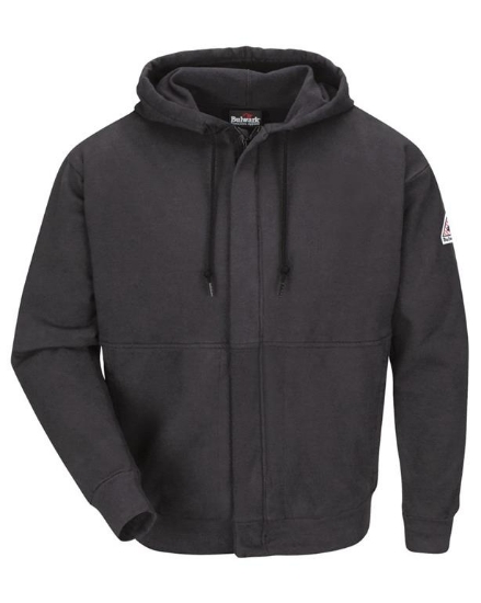 Zip-Front Hooded Sweatshirt - Long Sizes - SEH4L