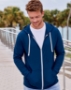 Sofspun® Full-Zip Hooded Long Sleeve T-Shirt - SF60R