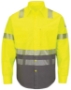 Hi-Visibility Color Block Uniform Shirt - EXCEL FR® ComforTouch® - 7 oz. - Long Sizes - SLB4HL
