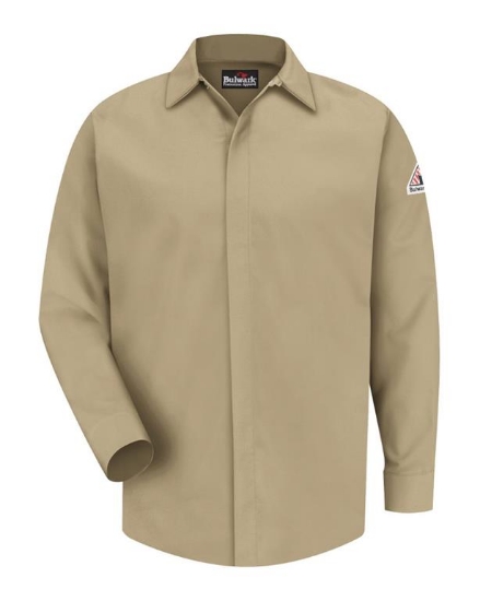 Concealed-Gripper Pocketless Work Shirt - SLS2