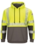 Hi-Visibility Color-Blocked Pullover Hooded Fleece Sweatshirt - Long Sizes - SMB4L