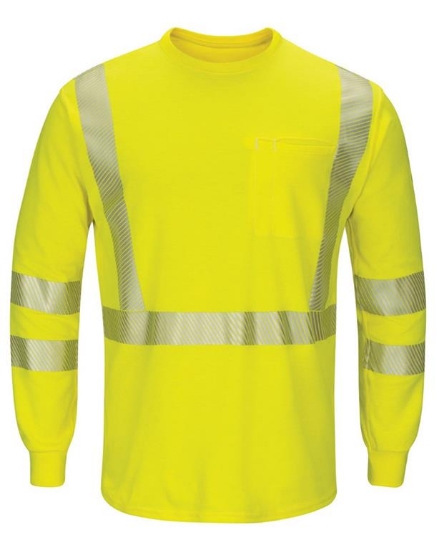 Hi-Visibility Lightweight Long Sleeve T-Shirt - Long Sizes - SMK8L