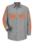 Light Grey/ Orange Trim