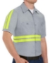 Enhanced Visibility Industrial Work Shirt Long Sizes - SP24EL