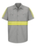 Light Grey/ Yellow Trim