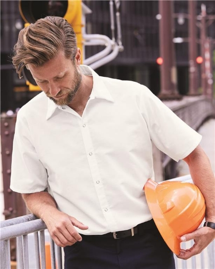 Specialized Short Sleeve Pocketless Work Shirt - Long Sizes - SP26L