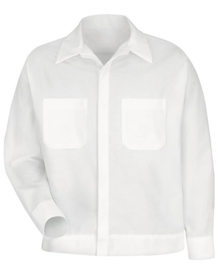 Button-Front Shirt Jacket - Long Sizes - SP35L