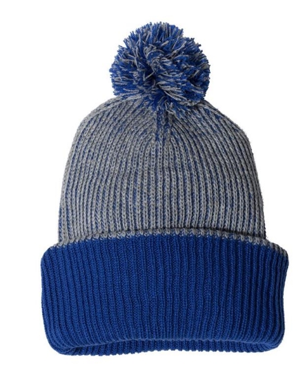 12" Knit Speckled Pom-Pom Beanie - SP70