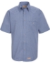 Mini-Plaid Uniform Short Sleeve Shirt - SP84
