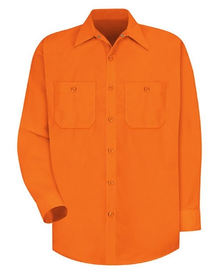 Enhanced Visibility Long Sleeve Work Shirt Long Sizes - SS14L
