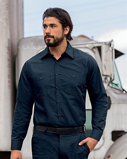 Men's Long Sleeve Mimix Work Shirt - Long Sizes - SX10L