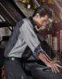 Long Sleeve Automotive Crew Shirt - Long Sizes - SY10L