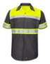 Fluorescent Yellow/ Charcoal