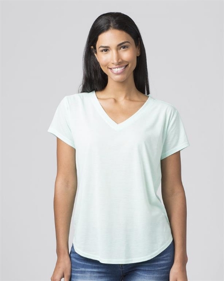 Women's Snow Heather V-Neck T-Shirt - T34
