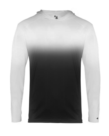 Youth Ombre Long Sleeve Hooded T-Shirt - 2205