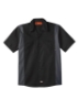 Industrial Colorblocked Short Sleeve Shirt - Long Sizes - LS524L