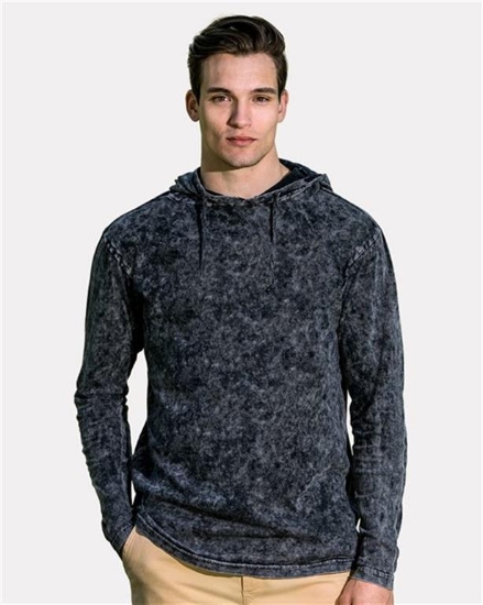 MV Sport - Loco Mineral Wash Hooded Long Sleeve T-Shirt - 21456