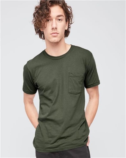 American Apparel - Fine Jersey Pocket Tee - 2406W