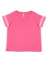 Vintage Hot Pink/ White