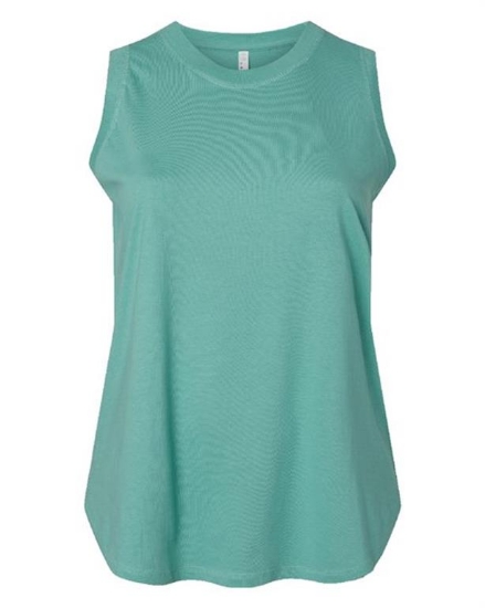 LAT - Women's Curvy Relaxed Fine Jersey Tank - 3892