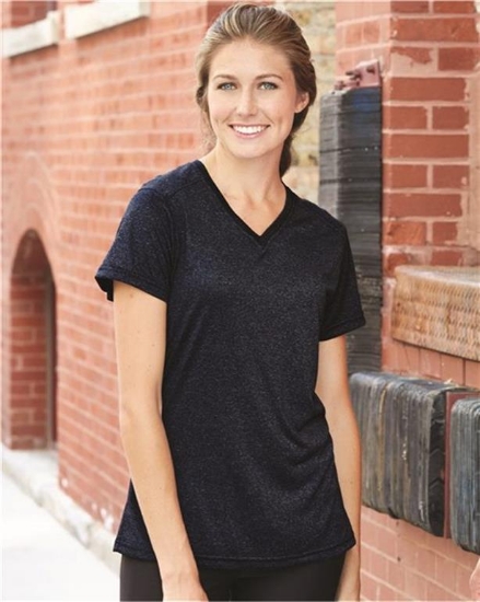 Badger - Women's Pro Heather V-Neck T-Shirt - 4362